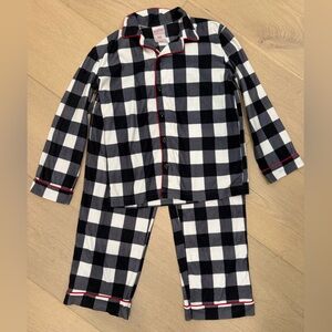 Wondershop Kids Black and White Plaid Christmas Pajamas